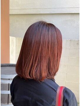 ココカラヘアー ニコ(cococara hair nico) ミディアム/内巻き/赤みブラウン