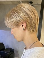 エリマ 横浜西口(elima)&nbsp;横浜西口ニュアンスパーマメンズパーマセンターパートウルフ30代