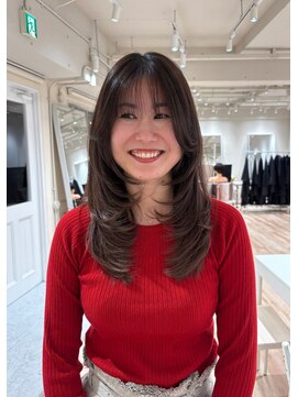 カナージュ(Canage) 暗めカラー韓国風レイヤーカット10.24