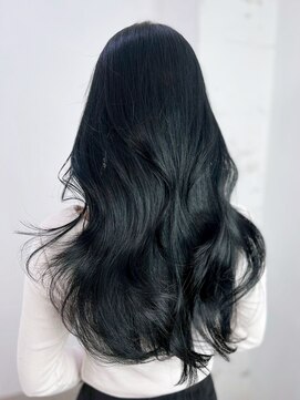 くびれヘア顔周りレイヤー美髪韓国ヘアロング_ba550292