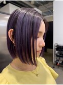  ダークバイオレット×ケラチントリートメント×バーガンディ