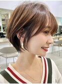 ショートヘア髪質改善銀座ハイライト