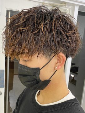 エルマーク 大宮(L-MARK) メンズパーマ/ツイストスパイラル/サーフカール/men's/眉毛