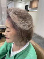 パプスドコワフュール 甲子園口店(Pap's de coiffeur)&nbsp;西宮美容室/甲子園口美容室/パプス甲子園口/お白髪ぼかし