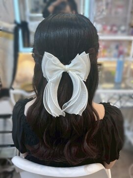 アトリエビューティーアミュ(atelier beauty AmU) 結婚式 推し活 イベント 量産型 ハーフアップ