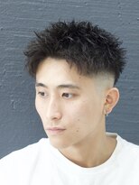 ドープリット(Dope LIT)&nbsp;アップバングピンパーマ[福井/メンズパーマ/アップバング／短髪]
