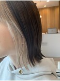 インナーカラーホワイトミルクティー
