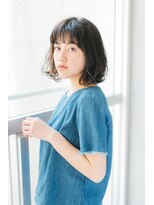 フィルムス 銀座(FILMS)&nbsp;レイヤーカット/デザインカラー/ウェットヘア/オリーブベージュ