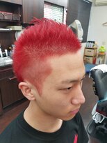 アネモネ ハッピー ヘアー ライフ(ANEMONE Happy hair Life) ソフモヒ原色赤系パンキッシュスタイル