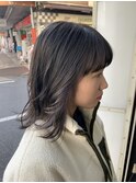 イヤリングカラー×ホワイティラベンダー