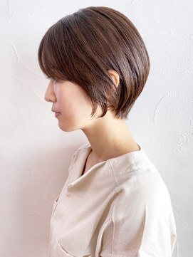 アイティー バイ アルバム 浦和店(IT by ALBUM) ショートボブ_ココアブラウンフリンジウェーブ_ba295542