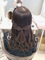 ヘアセットサロン ミント(Hair set salon MINT)&nbsp;編み込みハーフアップ