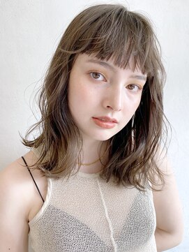 アイティーバイアルバム 松戸店(IT by ALBUM) ロブスタイル_くびれヘアビタミンカラーメルティカラー_28505