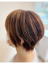 ヘアーアンドネイル ルシア(Hair&Nail Lucia)&nbsp;脱白髪染めベージュオレンジ