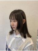 柔らかい透明感カラーと顔まわりカット