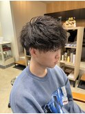 20代30代メンズヘア/ツーブロック/ツイストスパイラルパーマ
