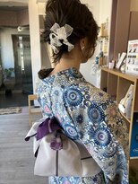 コアフール美感の季&nbsp;浴衣の着付け×まとめ髪