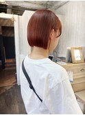 オイルケアカラー×丸みボブ