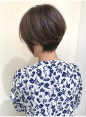 似合わせショート/レイヤー/透明感ブラウン/濱田 実果