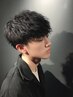 メンズカット＋パーマ（波巻き、ツイスパ可）