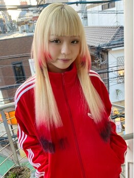 ペッシェ(pesce)の写真/【インナーカラーエクステ￥6000】インナーカラーやイヤリングカラーをブリーチなしでエクステで叶える◎