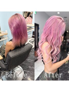 あるじゃんすー 天神店 パープルピンク#シールエクステ#デザインカラー#韓国#天神