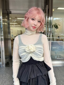 ペレ 梅田(PELE) 黒髪/ボブルフ/ネビージュ/小顔/ワンレン/梅田/髪質改善/前髪