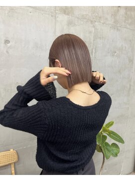 ソルトウォーター(SALT WATER) ショコラグレージュ/ブリーチあり/恵比寿/代官山