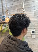 毛流れニュアンスパーマ