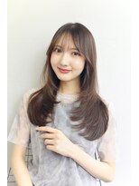 オグジュアリー 表参道(aux.) レイヤー×ナチュラルブランジュ