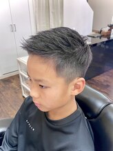 バーバー ダブル(BARBER W) フェザーアップ/バーバースタイル/フェード/刈上げ/アップバング