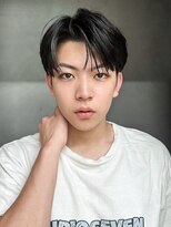 アルバム 渋谷パルコ(ALBUM)&nbsp;ブルーブラック韓国マッシュスパイキーショート_F0302