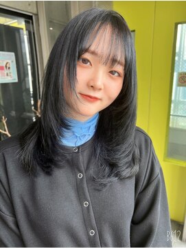 ガルボヘアー 桟橋店(garbo hair) レイヤーカット暗髪艶髪