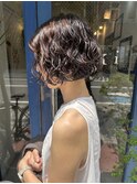 【shiori】ミニボブでカジュアルパーマ♪