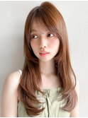 外ハネボブ艶感デジタルパーマ前髪ナチュラルカール美髪