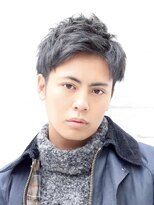 ハレ ヘアサロン(Hale hair salon)&nbsp;Haleブルーブラックニュアンスパーマスパイキーショートバーバー