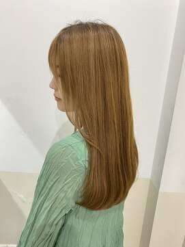 ブレンドバイハピネス(Blend by happiness) ブリーチなしベージュ髪質改善トリートメントストレート30代40代