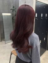 テトヘアー(teto hair)&nbsp;ワンホン ロング ブリーチなし 暖色 ピンク