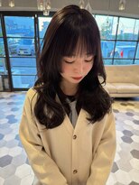 リベラル(liberal)&nbsp;艶感ブラウン 重め前髪　 ロングレイヤー【20代/30代】