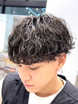 フィフスパーク(fifth PARK) シャドウパーマメンズマッシュウルフカット波巻きスパイラル渋谷