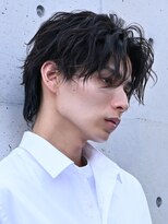 テン 心斎橋(tenn.)&nbsp;心斎橋フェザーパーマ毛流れセンターパートカルマパーマ強め40代