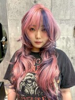 ワンズオゼ 渋谷(ONE's oze)&nbsp;ハイトーン/ダブルカラー/大人ガーリー/ダークアッシュ/似合わせ
