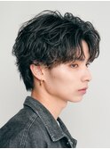フェザーパーマフェザーショートルーズパーマセンターパート渋谷