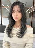 春カラー◎うる艶ストレート髪質改善カラーロングヘア美髪20代