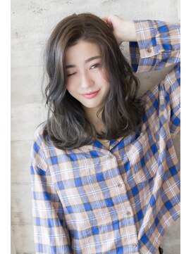 ソワリー 栄(THOiRY) 【ソワリー坂元】美髪大人かわいい黒髪暗髪伸ばしかけセミロング