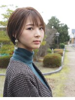 ヴィス ベリー店 グレージュ＆キレかわショート　【前田泰助】