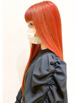 モリオ フロム ロンドン イオンモール 熊本店(morio FROM LONDON)&nbsp;【morio熊本】ケアブリーチ×オレンジカラー.k