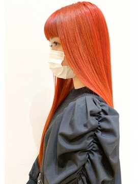 モリオ フロム ロンドン イオンモール 熊本店(morio FROM LONDON) 【morio熊本】ケアブリーチ×オレンジカラー.k