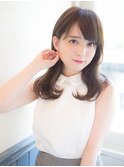 大人かわいいくびれ 耳かけ 斜めバング【Aman hair 吉祥寺】