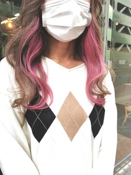 アンジェリカ 大和八木店(ANGELICA) イヤリングカラー　ピンク　[古野侑太]